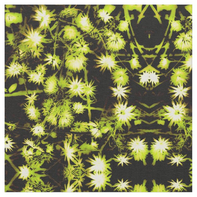Gold Daisy Fabric Stoff (Nahaufnahme)