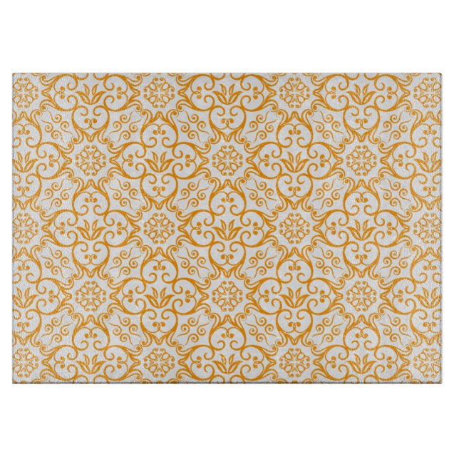 Gold Damask Cutting Board Schneidebrett (Vorderseite)