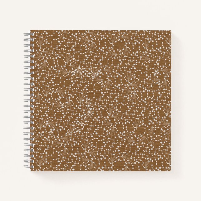 Gold-Damask-Spiralblock Notizbuch (Vorderseite)