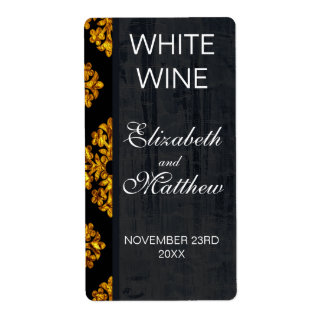 Gold Damask Wedelweinmarken