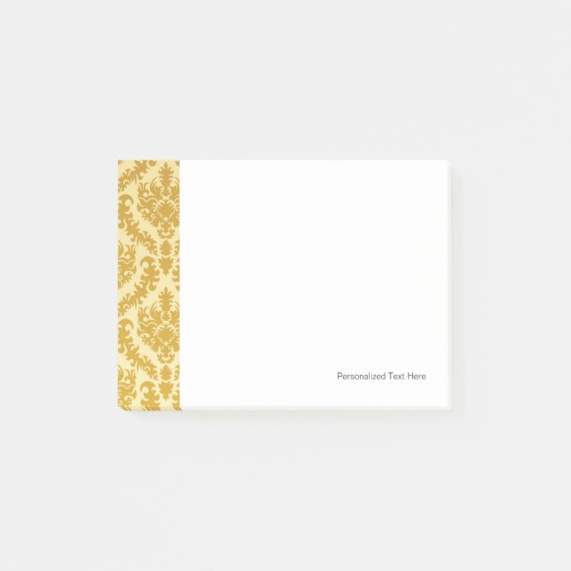 Gold-Damaskus Post-it Klebezettel (Vorderseite)