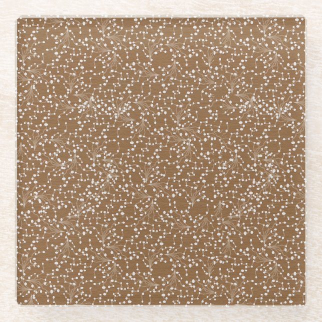 Gold Damast Glasuntersetzer (Vorderseite)