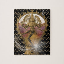 Gold Dancing Shiva Starry Zickzack