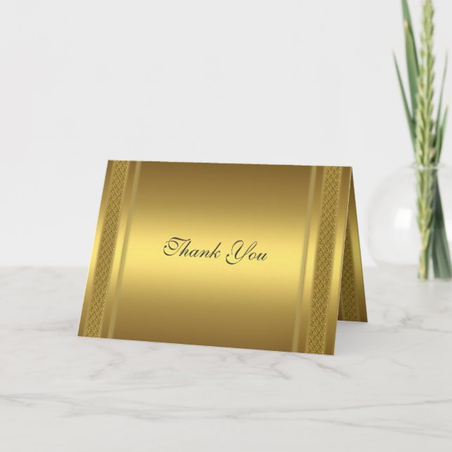 Gold Danke, Card Gold Dankeskarte (Vorderseite)