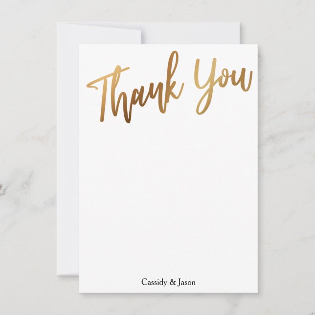 Gold Danke Typografie, Bokeh Black Back (Vorderseite)