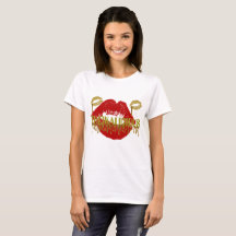 Gold das THICKALICIOUS der Frauen u. rotes