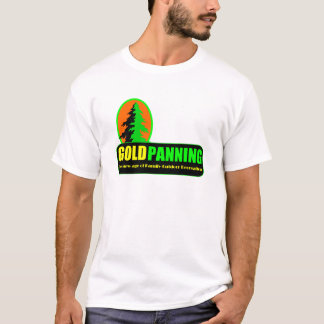 Gold, das verschiebend Spaß-Familie die im T-Shirt