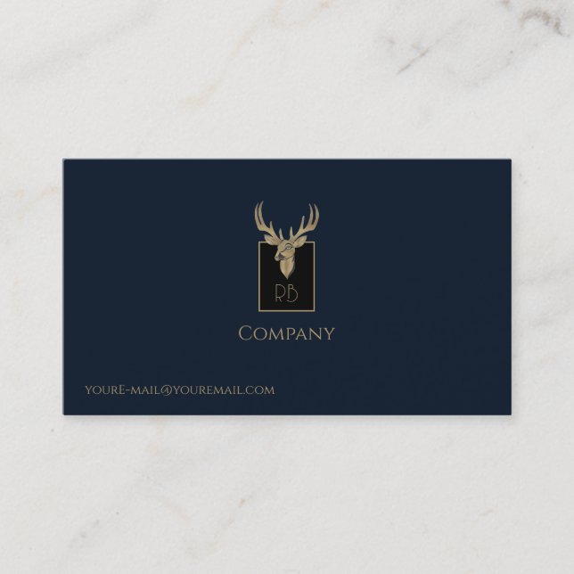 Gold Dealer Head Business Card Visitenkarte (Vorderseite)