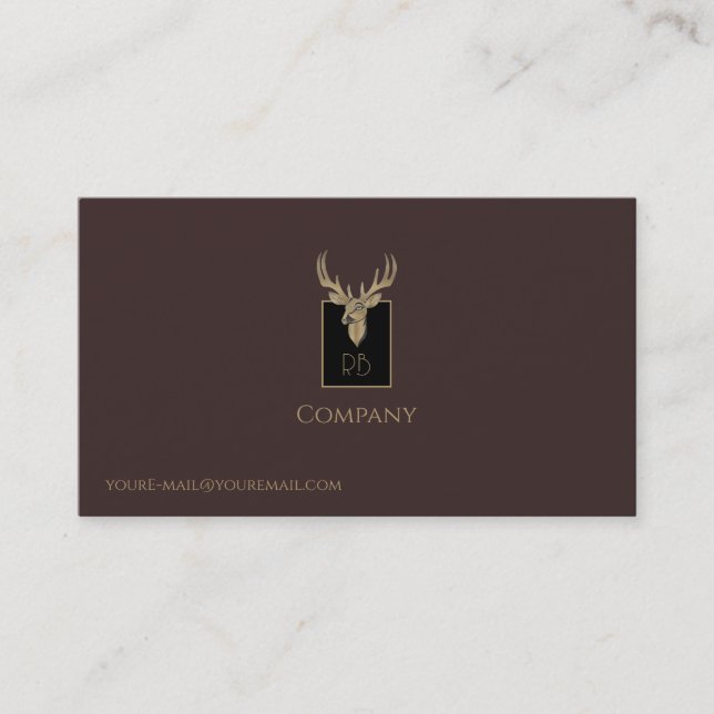Gold Dealer Head Business Card Visitenkarte (Vorderseite)