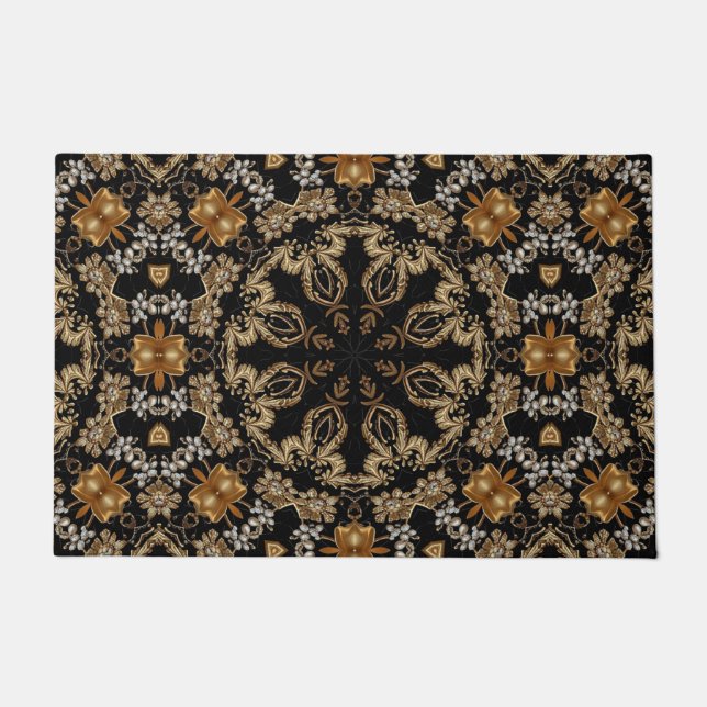Gold Decorative Doormat Fußmatte (Vorderseite)
