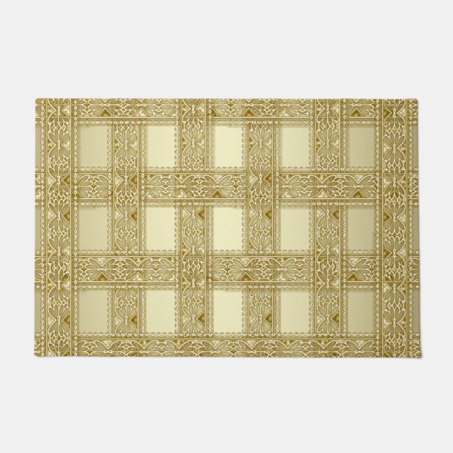 Gold Decorative Doormat Fußmatte (Vorderseite)