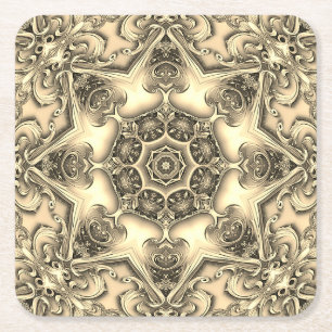 Gold Decorative Holiday Paper Untersetzer