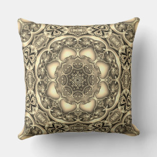 Gold Decorative Holiday Throw Kissen
