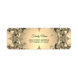 Gold Decorative Rücksendeadresse
