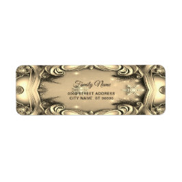 Gold Decorative Rücksendeadresse