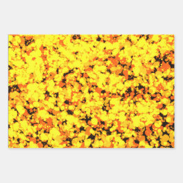 Gold Deer Splattered Paint  Geschenkpapier Set