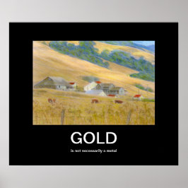 Gold Demotivations-Poster Poster