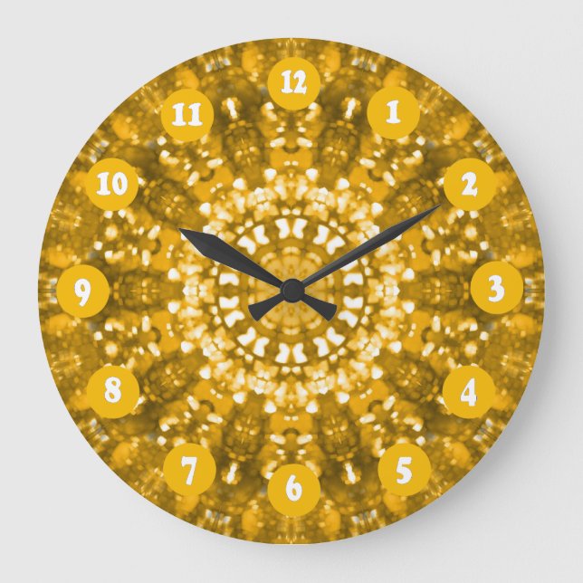 Gold der maurischen islamischen Kunst Große Wanduhr (Vorderseite)