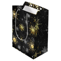 Gold der schwarzen Schneeflocken Weihnachten