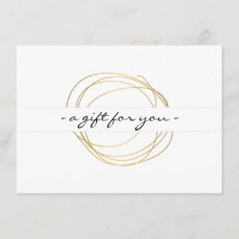 Gold Designer-Geschenkgutschein