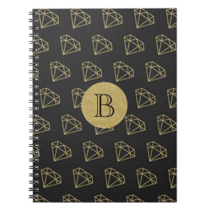 Gold-Diamant-Modern-Glamour-Bling-Notizbuch-Journa Notizblock