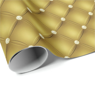 Gold-Diamant-Weihnachtsgeschenkpapier Geschenkpapier
