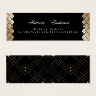 Gold Diamond Black Geometric Deko Gatsby Wedding