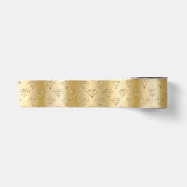 Gold Diamond Elegante Sparkle Wedding Verlobung Satinband