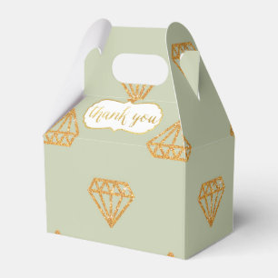 Gold Diamond Geometric on Minze Vielen Dank Geschenkschachtel