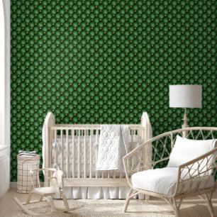 Gold Diamond getufelt Green Tapete