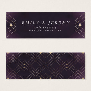 Gold Diamond Lila Geometric Deko Gatsby Wedding