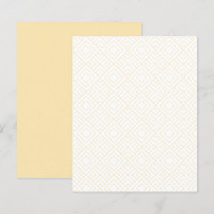 Gold Diamond Muster auf weißem Scrapbook Paper