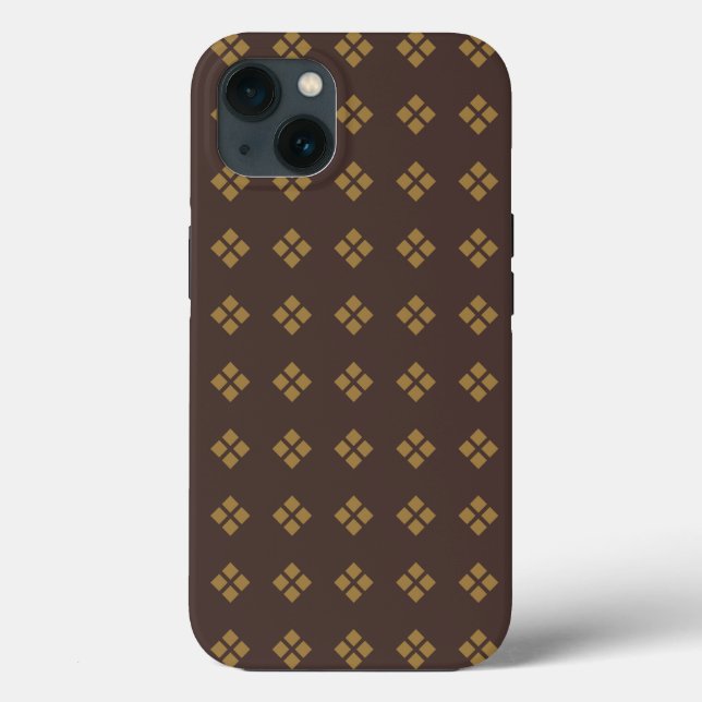 Gold Diamond Muster Case-Mate iPhone Hülle (Rückseite)