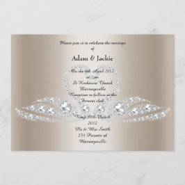 Gold Diamond SWAN ELEGANT WEDANT Einladung