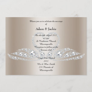 Gold Diamond SWAN ELEGANT WEDANT Einladung