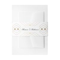 Gold Diamond White Geometric Deko Gatsby Wedding