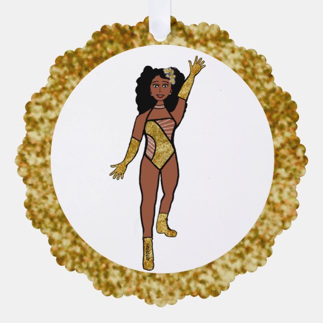 Gold & Diamonds Dancer Ornament Card A (Vorderseite)