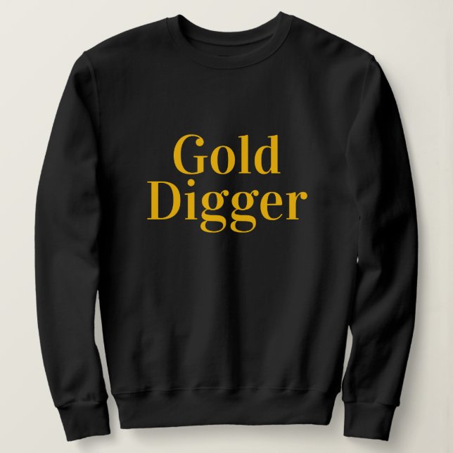 Gold Digger long sleeve sweatshirt for women (Design vorne)