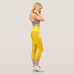 Gold Dinosaurier verborgen Capri Leggings