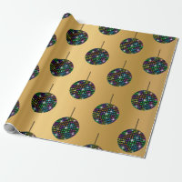 GOLD Discoball BIRTHDAY WEDING WRAP