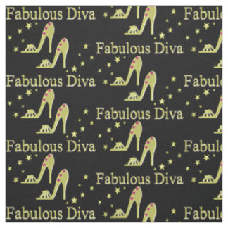GOLD DIVA UND SHOE QUEEN FASHIONISTA STOFF