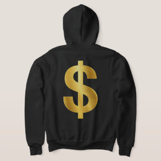 Gold Dollar Zeichen Symbol – Luxus Geld Minimalist Hoodie