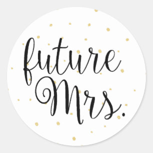 Gold Dots Fab Future Frau Sticker