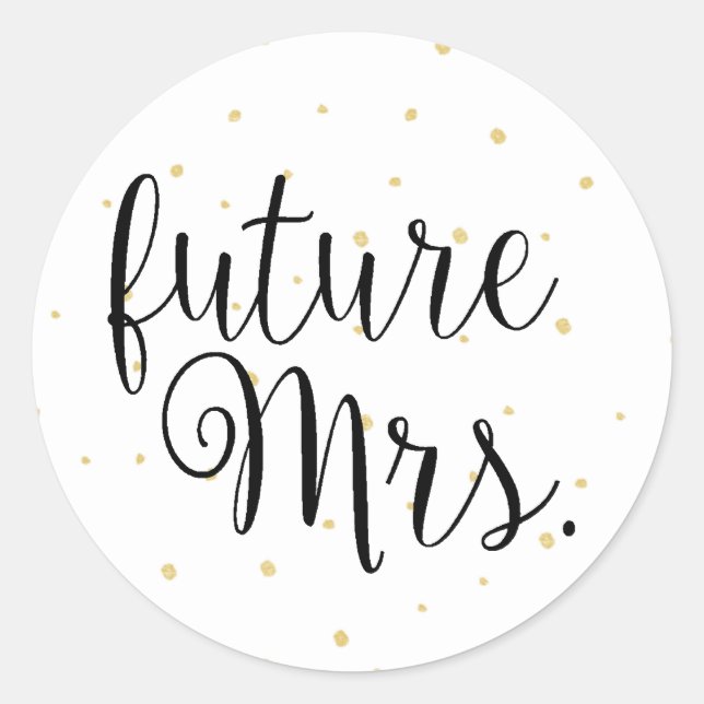 Gold Dots Fab future Mme Sticker (Devant)