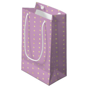 Gold Dots und rosa Geschenktasche Kleine Geschenktüte