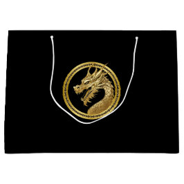 Gold Dragon Große Geschenktüte