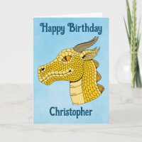 Gold Dragon Head in Profil