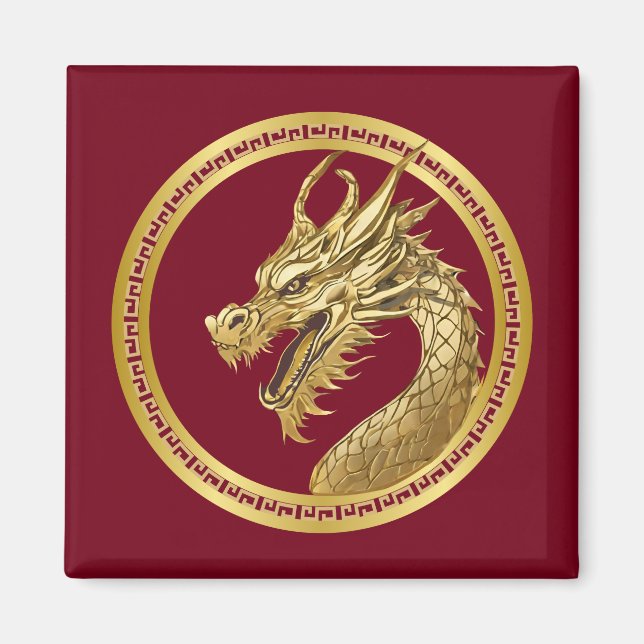Gold Dragon- Magnet (Vorne)