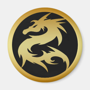 GOLD DRAGON MAGNET