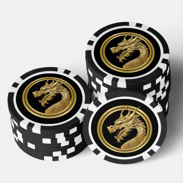 Gold Dragon- Pokerchips (Stapel)